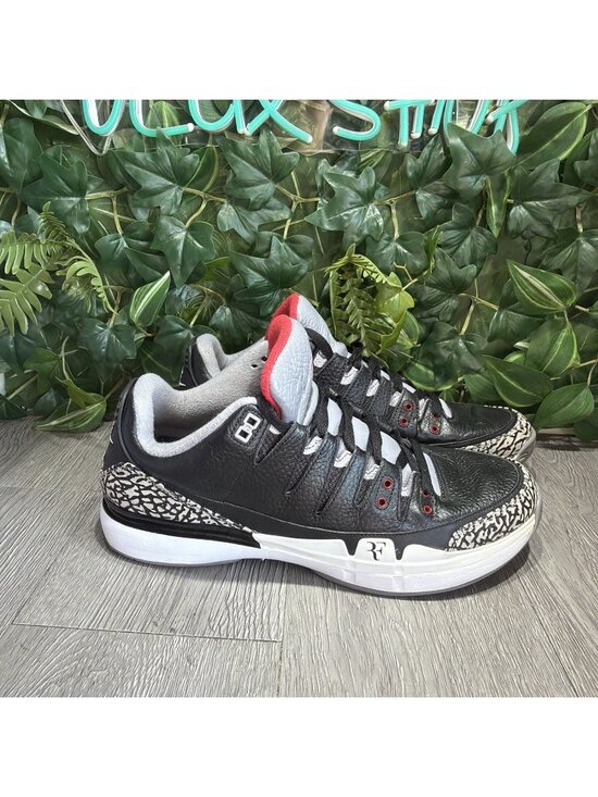 Nike Zoom Vapor Tour AJ3 RF Roger Federer Black Cement 709998 010 Men Size 11 main image 8